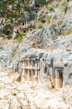 Myra Likya kaya mezarları Harabeleri