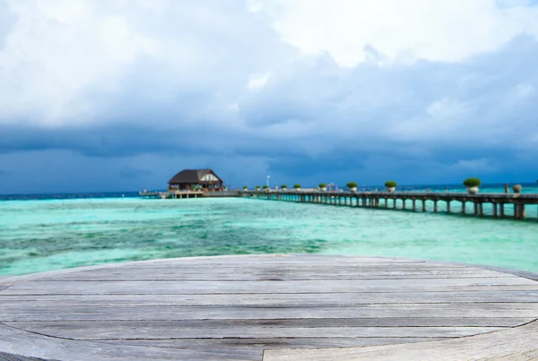 Spiaggia con Maldive — Foto Stock