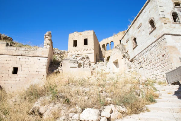 View of carved Hill Dwellings — Stock Photo, Image