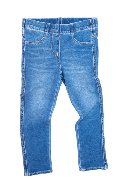 Calça Jeans na moda azul — Fotografia de Stock