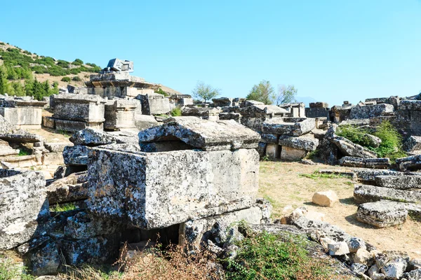 Antike Ruinen in Hierapolis — Stockfoto