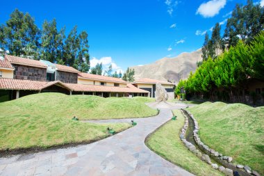 Güzel bahçe manzarası