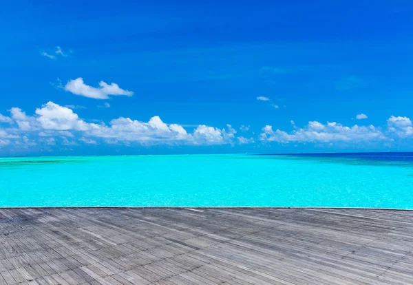 Tropisch strand op de Malediven — Stockfoto