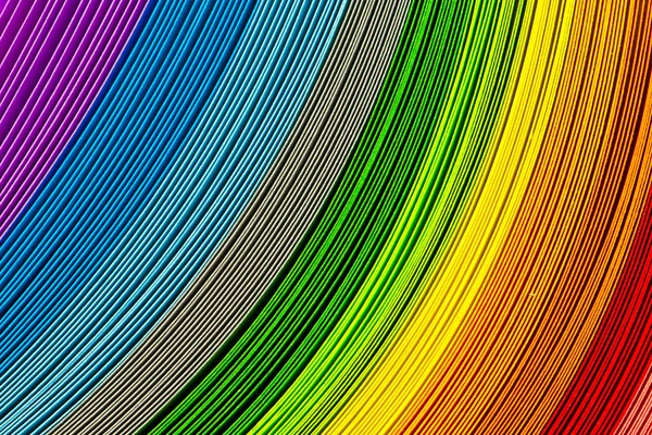Tiras de arco iris de papel — Foto de Stock