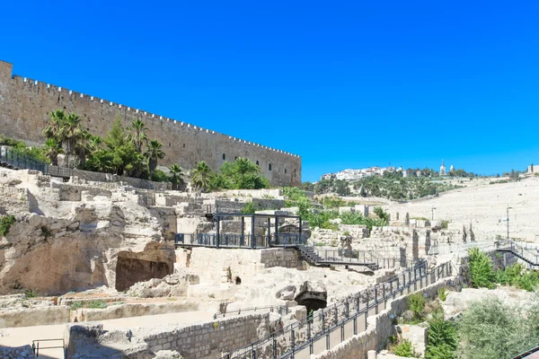 Стародавні руїни в Єрусалимі — стокове фото