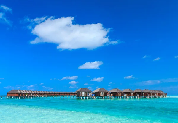 Water bungalows at Maldives — Stock Photo, Image