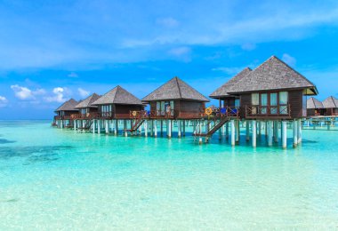 수상 방갈로 몰디브에서víz bungalók a Maldív-szigetek