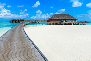 수상 방갈로 몰디브에서víz bungalók a Maldív-szigetek