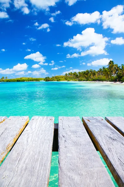 Beach and tropical sea — Stock Photo, Image