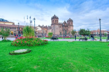 Cuzco katedral kilise görünümünü