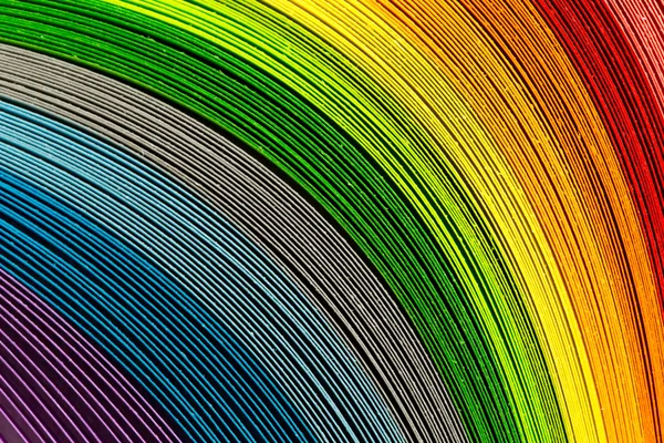 Regenbogenstreifen aus Papier — Stockfoto