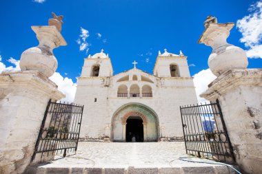 View of San Pedro de Alcantara Church clipart