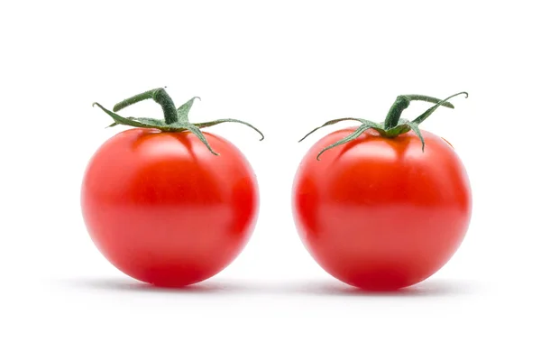 Tomaten met groene bladeren — Stockfoto