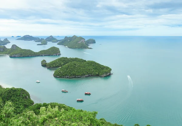 Beautiful beach, sea and islands — Stock Photo, Image