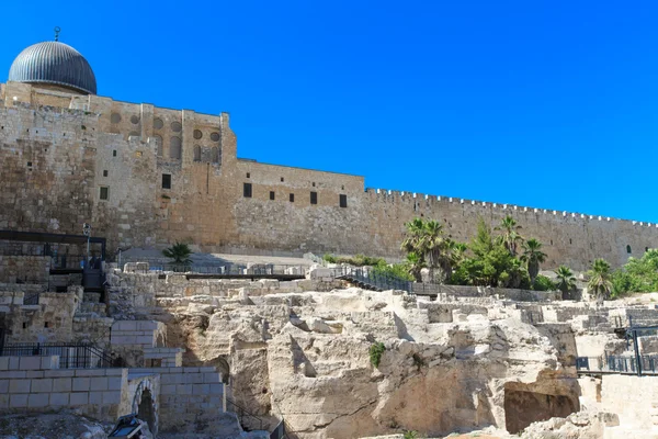 Antichi ruderi a Gerusalemme — Foto Stock