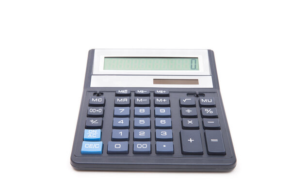 Close-up of new calculator