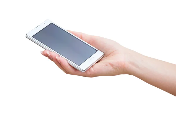 Mobile phone in hand — Stock Photo, Image