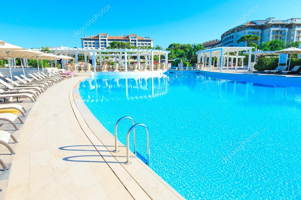 Swimming pool in luxury hotel