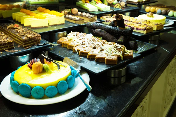 Varietà di torte gustose — Foto Stock