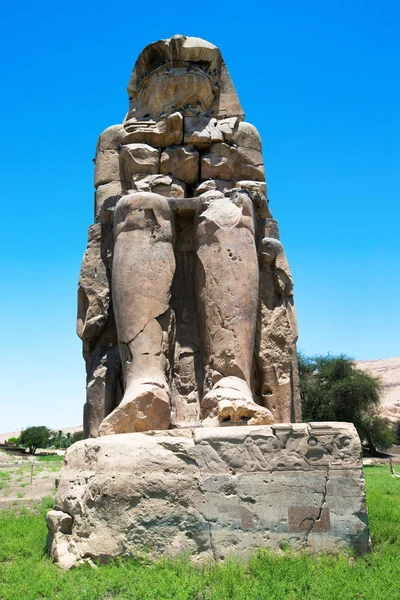 Stone statue of Pharaoh Amenhotep — 图库照片