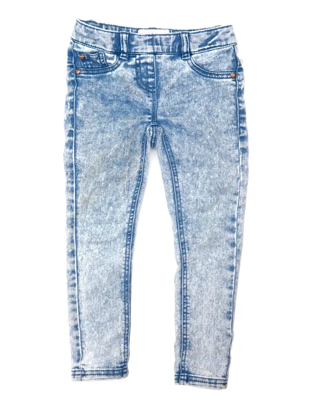 Módní modré džíny — Stock fotografie