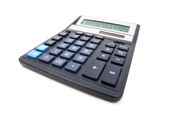 Чёрный цифровой калькулятор
