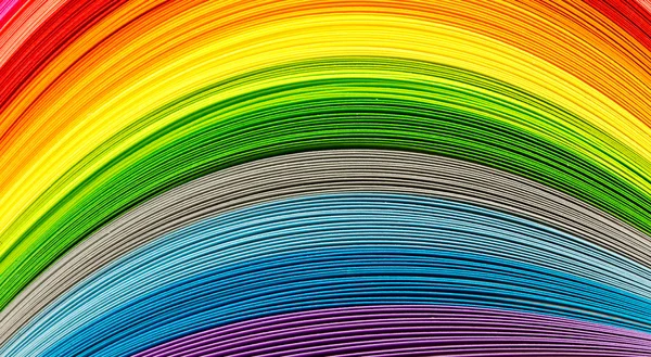 Regenbogenstreifen aus Papier — Stockfoto