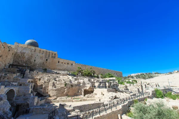 Ruínas antigas em Jerusalém — Fotografia de Stock
