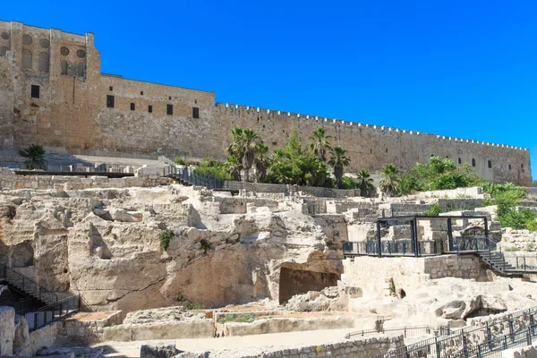 Antiguas ruinas en Jerusalén — Foto de Stock