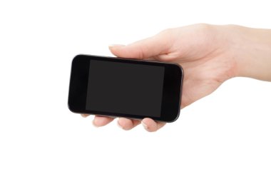 hareket eden telefon içinde el