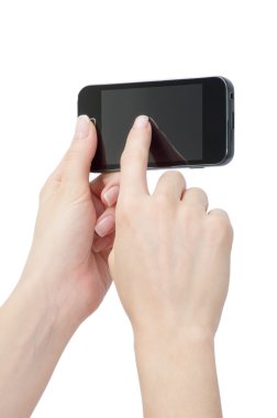 eller içinde hareket eden telefon