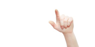 İşaret parmağı ile işaret eden el