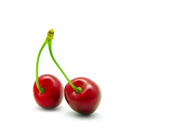 Two sweet cherries — Stock Photo, Image