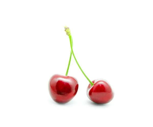 Duas cerejas doces — Fotografia de Stock