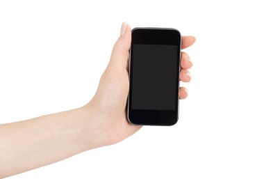 hareket eden telefon içinde el