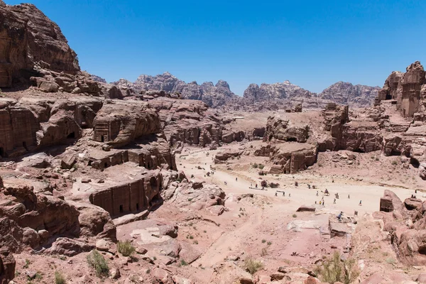 Jordaanse woestijn bij Petra — Stockfoto