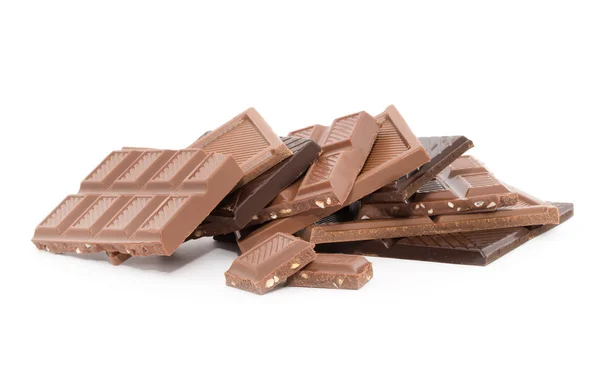 Chocolate bars stack — Stock Photo, Image