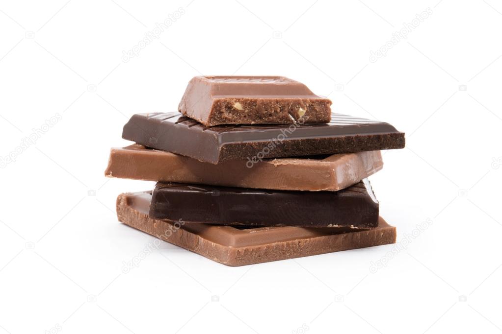 Chocolate bars stack