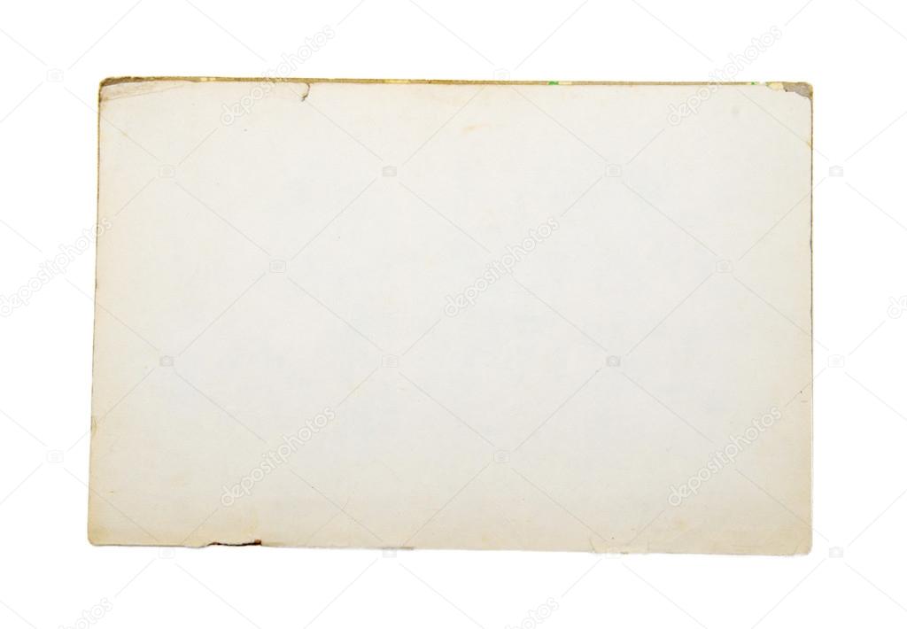 Old blank paper
