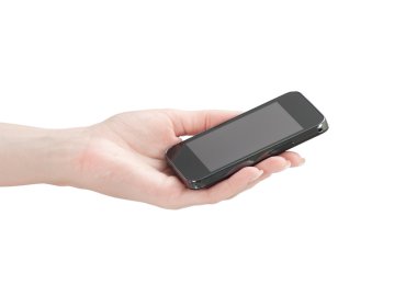 hareket eden telefon içinde el