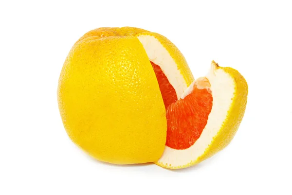 Hälften av mogen grapefrukt — Stockfoto