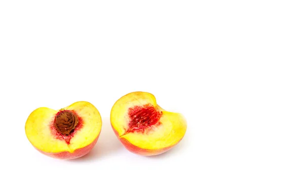 Дозріла органічні персик — стокове фото
