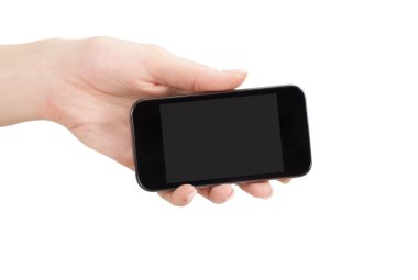 hareket eden telefon içinde el