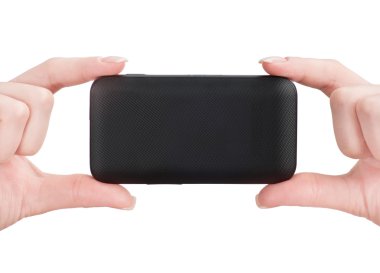 eller içinde hareket eden telefon