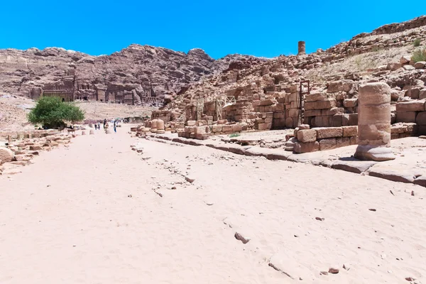 Desierto jordano en Petra — Foto de Stock