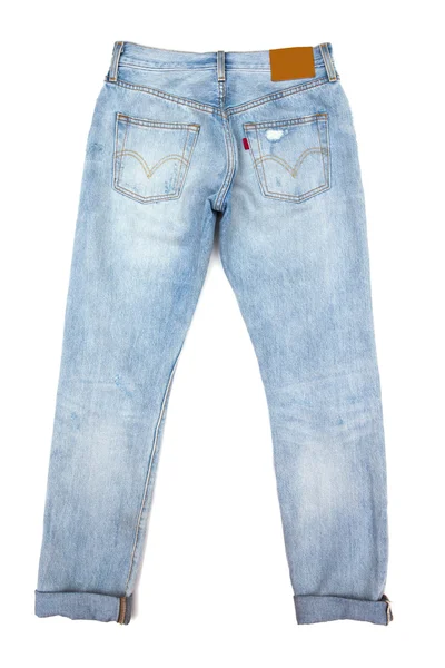 Blå trendiga Jeans — Stockfoto