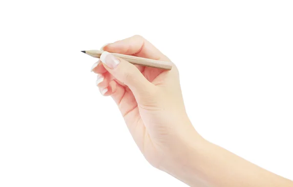 Kvinnlig hand med penna — Stockfoto