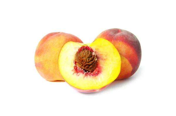 Ripe organic peaches — Stock Photo, Image