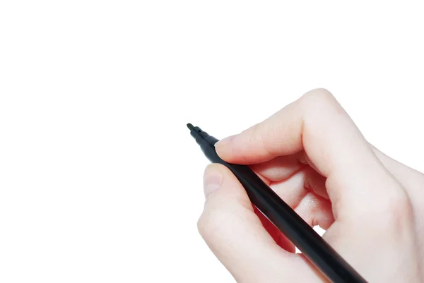 Female Hand with pen Stock Picture