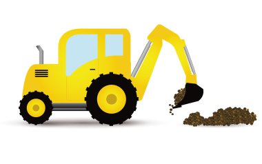 Beyaz Sarı traktör